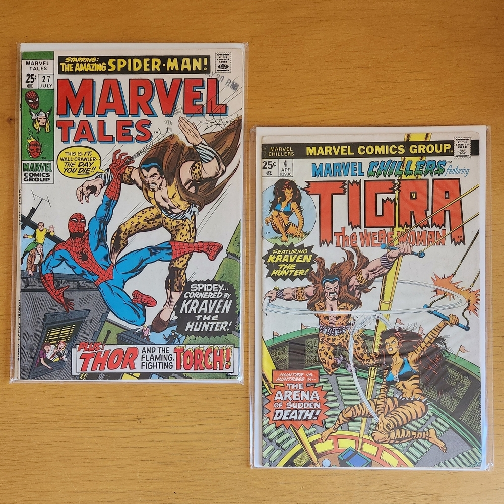 Marvel Tales & Chillers #27, #4 - 1970s Marvel Comics (Lot of 2) Spider-Man
